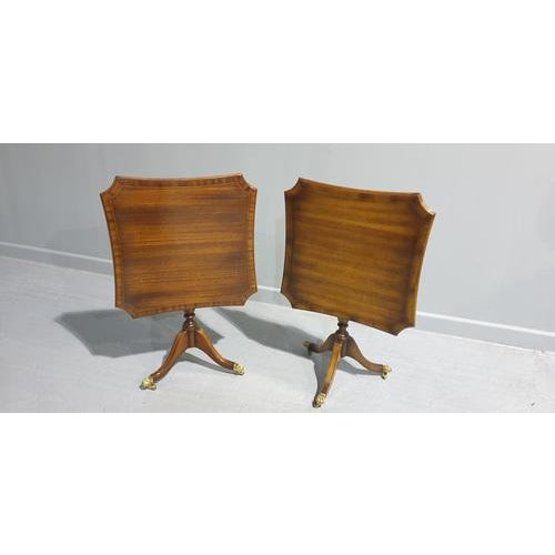 Vintage Mahogany Pedestal Tables, Set of 2 For Sale - Image 5 of 6