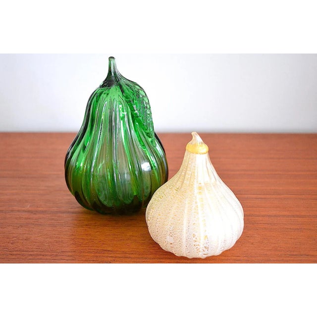 Barovier & Toso Mid-Century Murano Fruit Von Barovier & Toso, 1960s, Set of 2 For Sale - Image 4 of 5