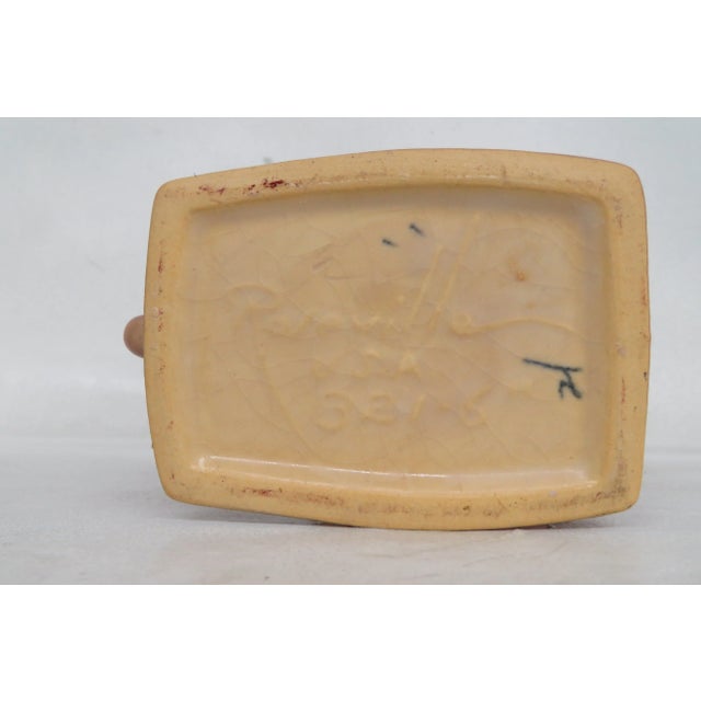 Roseville 321-6 Cornucopia Vase 1940s Apple Blossom For Sale - Image 9 of 13