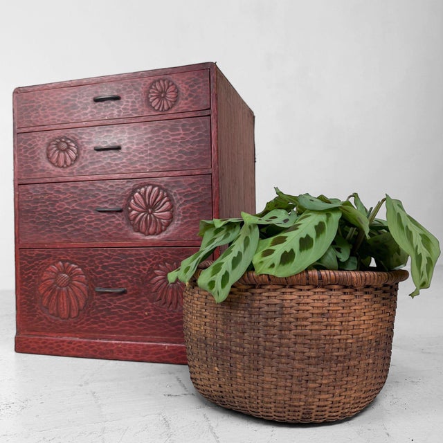 Vintage Japanese Drawer Cabinet, 1920 For Sale - Image 4 of 12