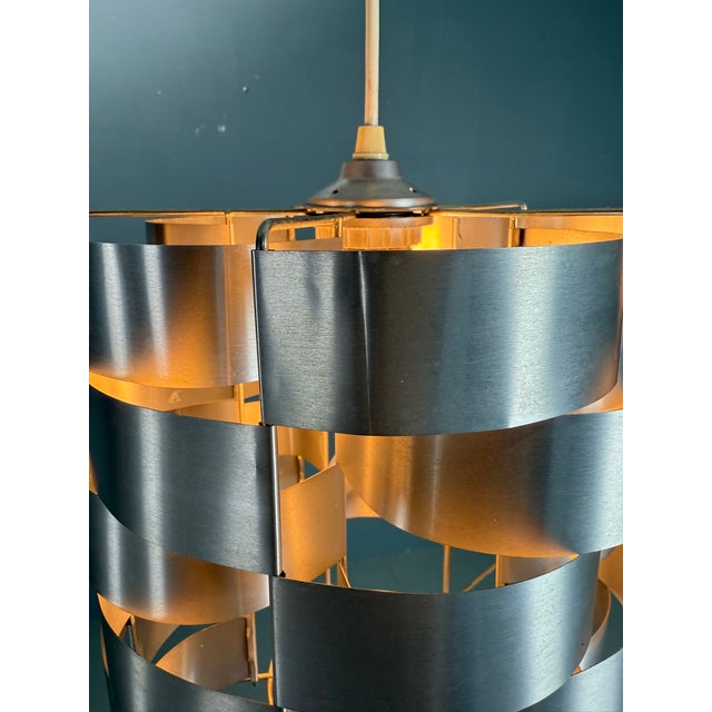 Aluminum Pendant Lamp by Max Sauze, 1970s For Sale - Image 15 of 16