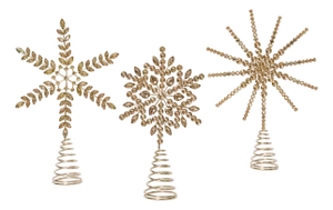 Jeweled Tree Topper, Assorted Set of 6
