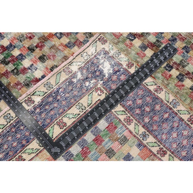 Mid 20th Century Vintage Turkish Sivas Rug, 04'09 X 09'04 For Sale - Image 5 of 10