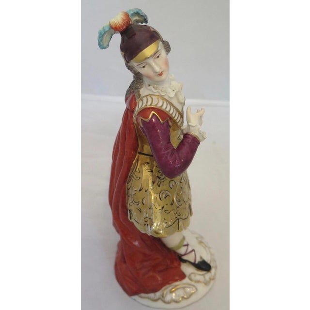 Late 19th Century Vintage "Campy" Porcelain Courtier For Sale - Image 5 of 8