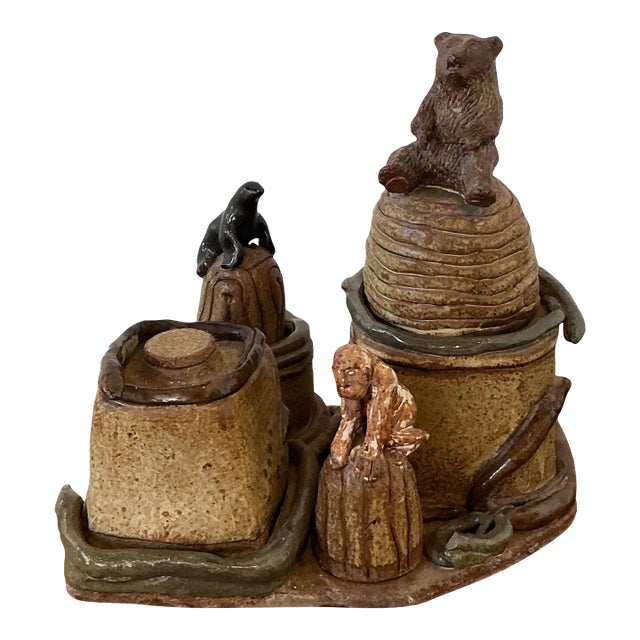 Vintage Artisan Made Studio Pottery Circus For Sale