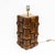 Sculptural Teak and Brass Table Lamps, Italy, 2000, Set of 2 For Sale - Image 4 of 7