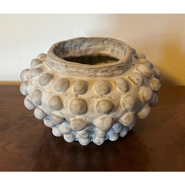 1960's Mid-Century Modern Art Pottery Vase For Sale - Image 4 of 11
