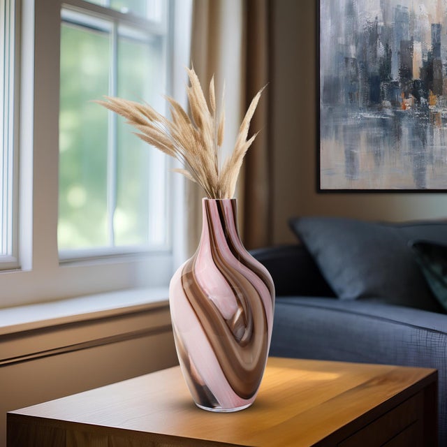 Neapolitain Glass Vase- Medium For Sale - Image 10 of 10
