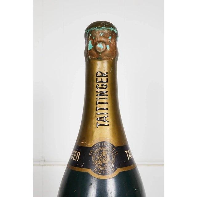 Plastic Large Vintage French Taittinger Bottle Prop For Sale - Image 7 of 10