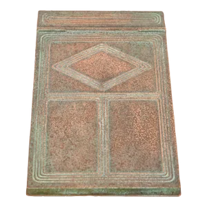 Tiffany Studios New York Graduate Pattern Bronze Notepad Holder
