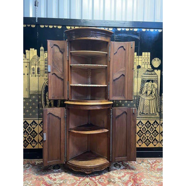 Louis XV Style Provencal Corner Cabinet For Sale - Image 5 of 7