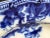 Late 19th Century Antique Aesthetic Ridgway Flow Blue Lonsdale Pattern Platter, Circa 1890s For Sale - Image 5 of 12