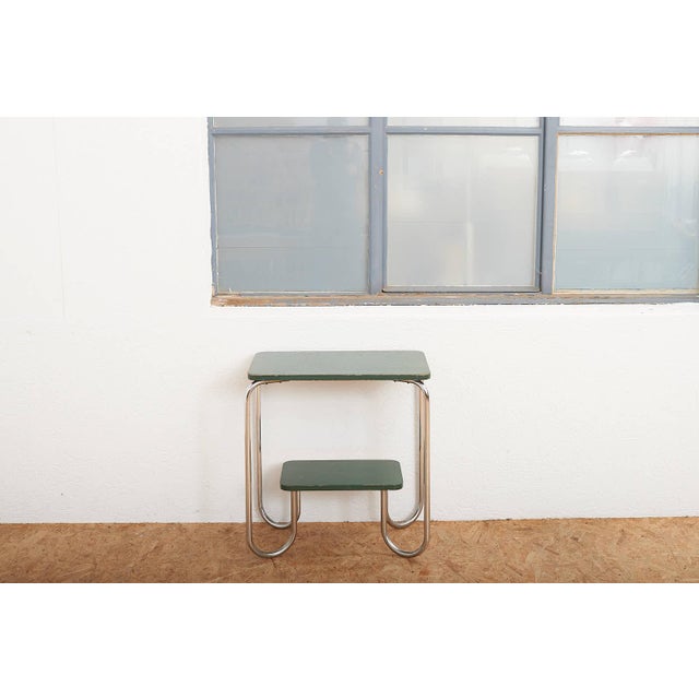 Steel Tube Console in Chrome-Plated Steel Tube and Plywood For Sale - Image 15 of 16