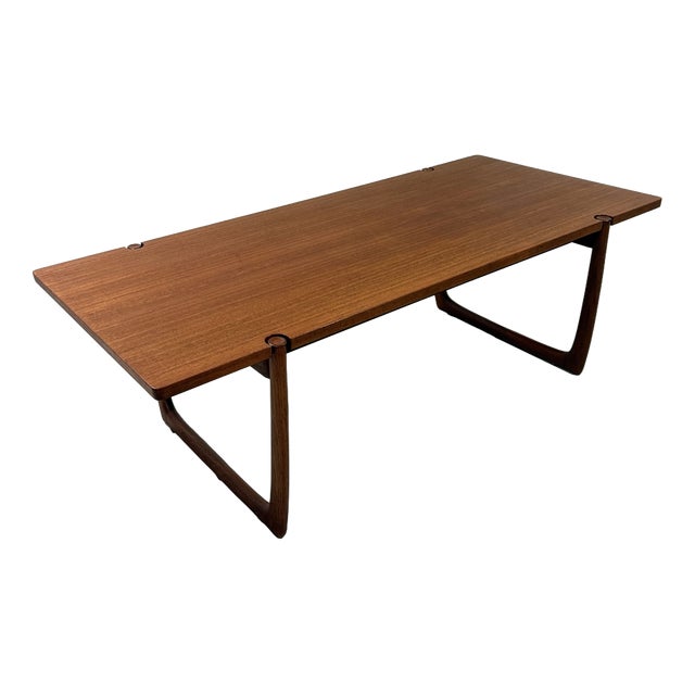 Teak Model 596 Coffee Table by Peter Hvidt & Orla Mølgaard-Nielsen for France & Søn / France & Daverkosen, Denmark, 1960s For Sale