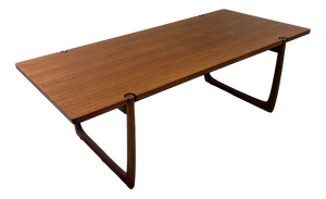 Teak Model 596 Coffee Table by Peter Hvidt & Orla Mølgaard-Nielsen for France & Søn / France & Daverkosen, Denmark, 1960s