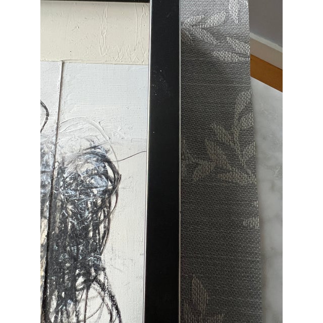 Gray Antique Story, Collage, Graphite on Board For Sale - Image 8 of 9