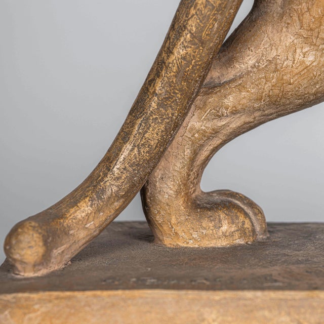 Henri Bargas, Sculpture of a Lioness, Terracotta, 1930s For Sale - Image 10 of 16