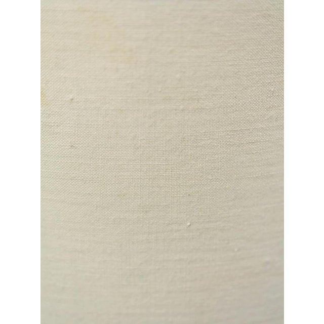 Antique Marble Table Lamp with Fabric Shade For Sale - Image 3 of 6