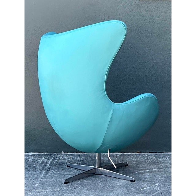 Vintage Egg Chair After Arne Jacobsen For Sale In West Palm - Image 6 of 12