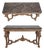 Vintage Italian Louis XVI Style Carved Marble Top Table For Sale