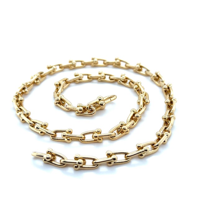 Tiffany and Co. Tiffany & Co. Hardwear 18k Yellow Gold Small Link Necklace For Sale - Image 4 of 9