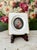 Antique Italian Miniature Porcelain Plaque Hand-Painted Madonna and Child in Bone Frame For Sale In Los Angeles - Image 6 of 9