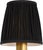 Traditional Visual Comfort Signature 4" Pleated Black Linen Shade For Sale - Image 3 of 3
