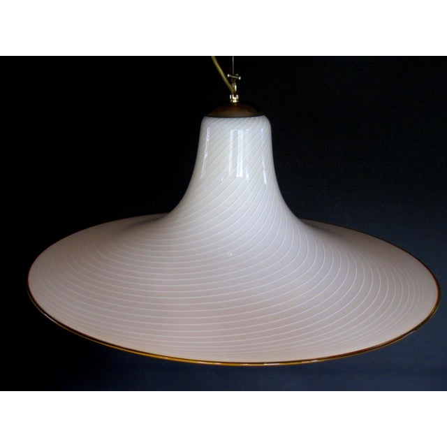 Glass Beige Pendant Lamp from Kalmar For Sale - Image 7 of 8