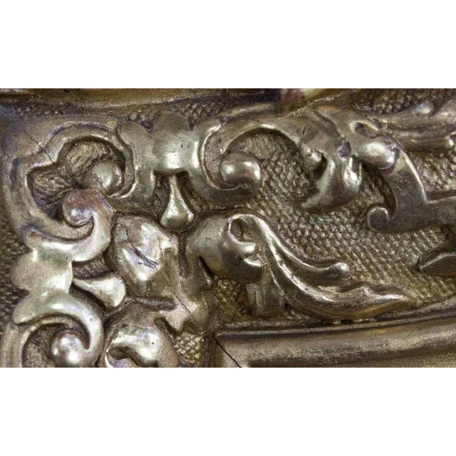 Ornate 19th Century French Gilt Framed Beveled Mirror For Sale - Image 4 of 11