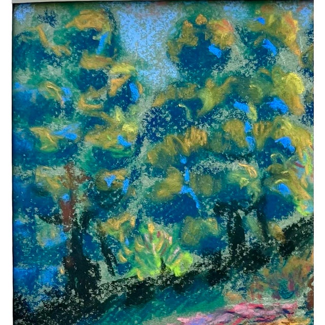 Early 20th Century Impressionism Landscape, Pastel on Paper, Signed W. P. Burpee. For Sale - Image 5 of 10