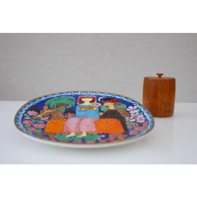 Christmas Pottery Plate by Stig Lindberg for Gustavsberg, Sweden, 1981 For Sale - Image 9 of 13