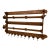 Arts & Crafts Oak Wall-Mounted Coat & Hat Rack With Lion Mask Hooks For Sale