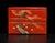 Japanese Antique Red Lacquered Snack Keepsake Box Hand Painted 2-Tier For Sale In Los Angeles - Image 6 of 17