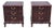 Vintage Petite Mahogany French Provincial Night Stands End Tables, a Pair For Sale
