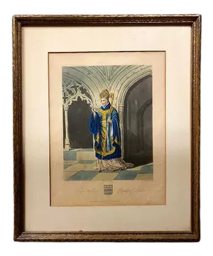 Antique Hand Colored Etching and Aquatint, Rojer Walden, Bishop of London, 1813