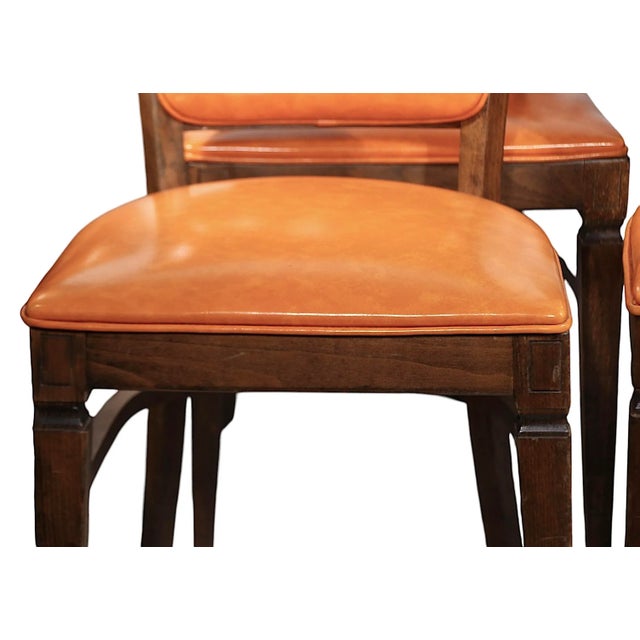 Set of Six Mid Century Cafe Bistro Style Dining Chairs by the L & B Chair Company For Sale In New York - Image 6 of 11