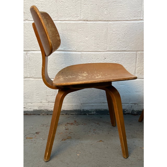 Mid 20th Century Set of Four Elegant Bentwood Chairs by Bruno Weil for Thonet For Sale - Image 10 of 13