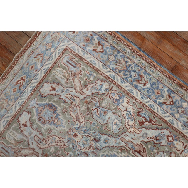 Persian Antique Zabihi Collection Dragon Motif Scatter Size Persian Rug - 3'5" x 4'11" For Sale - Image 3 of 6