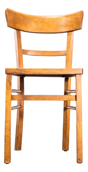 Warm Oak and Bentwood Café Chair from Baumann, 1950s