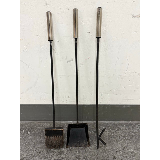 1980s Fireplace Tool Set, Set of Four For Sale - Image 5 of 12