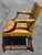 English Very Fine 19th C. Georgian Style Leather Arm Chair in Ochre / Mustard / Green For Sale - Image 3 of 18