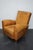 Animal Skin Vintage French Cognac-Colored Leather Club Chair, 1940s For Sale - Image 7 of 16