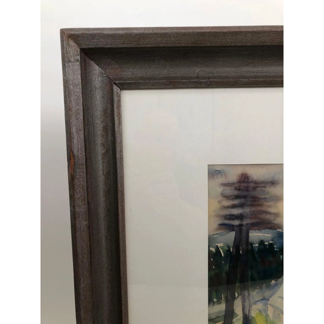 Axl Leskoschek, Mid-Century Water Color with Original Frame, 1946 For Sale - Image 4 of 8