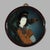 Presenting a pair of antique Chinese wall panels with portraits of a women reverse painted on glass and seated in an...