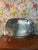 Beautiful silver plated serving tray. Minor signs of wear and consistent with age of piece.