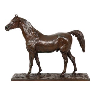 French Bronze Sculpture of Arabian Stallion “Rainbow” by Christophe Fratin For Sale