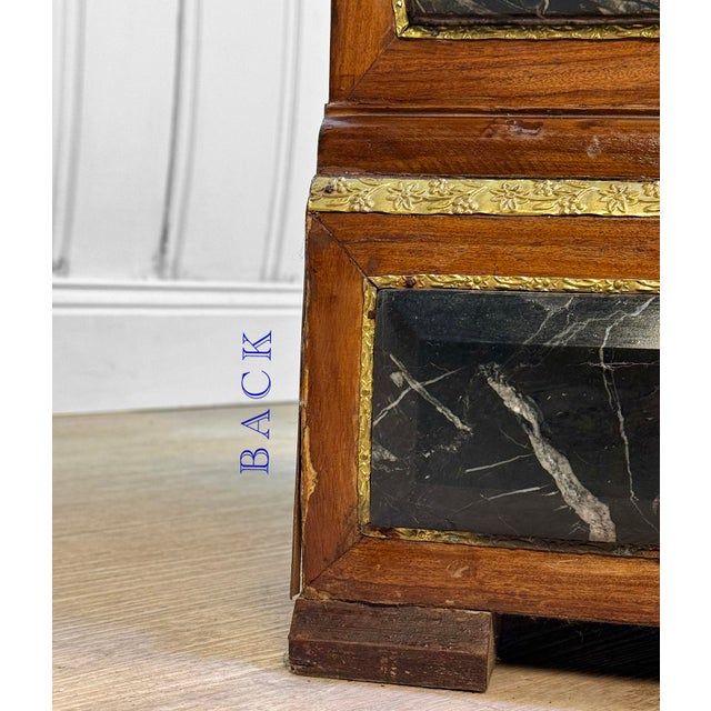 Antique French Rococo Empire Marble Top Plant Stand Pedestal Table For Sale - Image 13 of 15