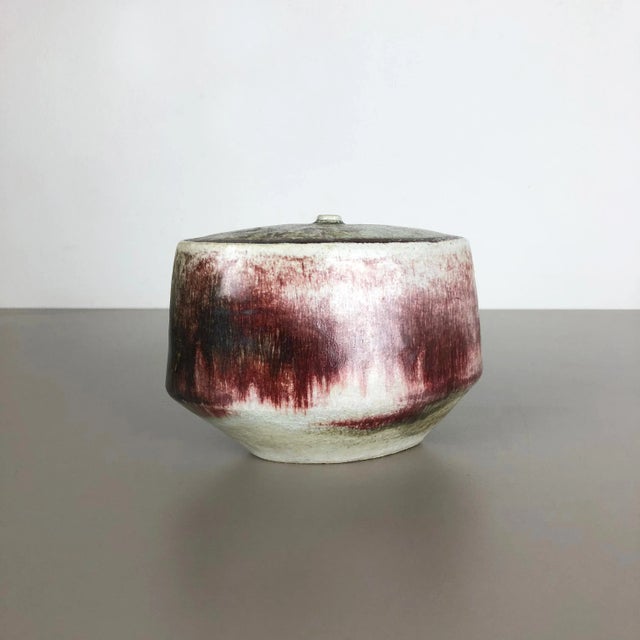 Ceramic Studio Pottery Vase by Bruno & Ingeborg Asshoff, 1960s For Sale - Image 15 of 17