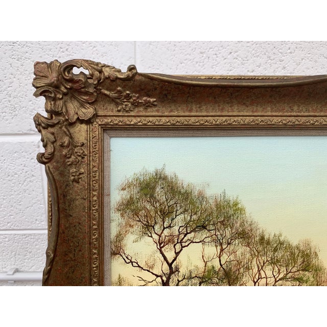 English Countryside Art - Horse Drawn Plough With Two Horses Ploughman and Dog by British Landscape Artist, 1990 Circa For Sale - Image 4 of 13