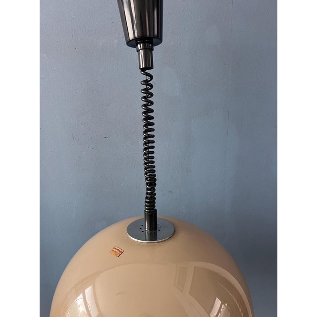 Mid-Century Modern Space Age Mushroom Pendant Lamp from Dijkstra For Sale - Image 11 of 12